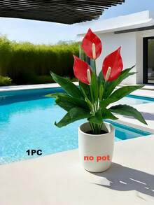 Bộ cây nhiệt đới nhân tạo: Được thiết kế với khả năng chống tia UV và chống thấm nước, phù hợp cho môi trường ngoài trời và ẩm ướt. Những cây và hoa xanh sống động như thật này được làm từ chất liệu PE/PVC chất lượng cao, mang đến vẻ đẹp rực rỡ cho đạo cụ chụp ảnh, trang trí nhà cửa, phông nền đám cưới hoặc không gian căn hộ. - Nhiều màu - Xem 14