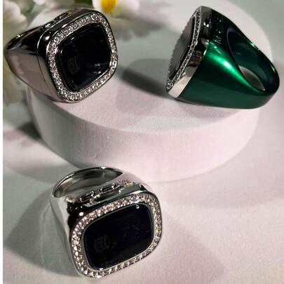 指环式电子计数器智能戒指，斋月祈祷/经文计数，清晰显示，防水耐用，多种颜色可选，便携轻巧