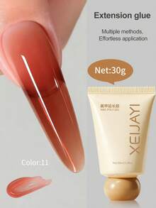 1支30毫升美甲延长胶，水晶延长胶，美甲贴纸，打造更长更坚固的指甲 - 彩色 - 查看 17