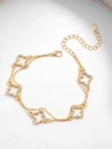 1pc New Minimalist Four-Leaf Clover Gift For Friends - New Gold - View 4