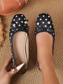 Women Flats - Black - View 2