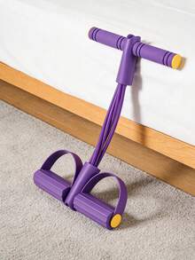 1pc Foot Pedal Resistance Band, Shoulder Opener & Back Strengthener, Assist Sit-Ups & Yoga Fitness - Multicolor - View 8