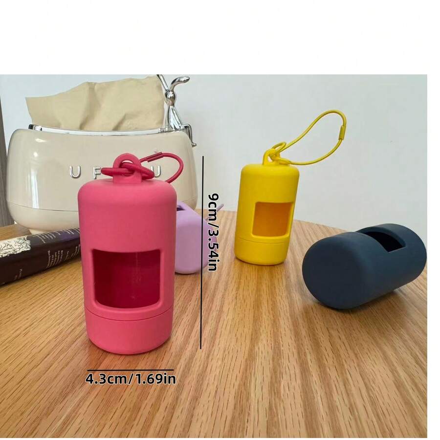 1 pieza Dispensador de bolsas para recoger excrementos de perro de entrega aleatoria, soporte para bolsas de residuos de mascotas - Ver 1