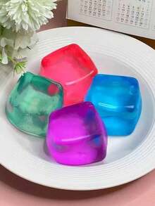 Sensory Squeeze Cube Toy - Stress Relief Cube, Soft Squishable Texture, Handheld Desktop Toy, Effectively Relieve Anxiety, Suitable For Classroom, Outdoor, Office Stress Relief, Ideal For Desktop Decor, Classroom Rewards, Party Favors And Holiday Gifts! - Recommended Halloween Gift, Cute Toy, Taba Cute Toy, Anti-Stress Toy - 粉色 - 查看 8