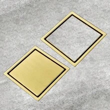 1 pieza Desagüe de ducha oculto, Desagüe de acero inoxidable - Diseño moderno y elegante, Extraíble, Anti-olor y Anti-obstrucción, Cubierta de desagüe empotrada, Sistema de drenaje eficiente, Estructura, Adecuado para baño, balcón, cocina, etc. - Disponible en tamaños de 4 pulgadas y 6 pulgadas Accesorios de baño Herramientas de baño - Multicolor - Ver 8