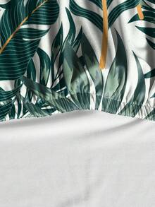 1件印花牛奶丝沙滩椅套，可拆卸可水洗弹性沙滩椅套，泳池/沙滩保护套 - 彩色 - 查看 7