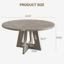 Techigher Tavoli da pranzo - Grigio - Visualizzare 8