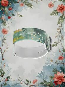 Dây đeo đồng hồ đa năng 20/22mm họa tiết hoa lá xanh, tương thích với đồng hồ thông minh , Honor - Dây đeo silicon, tương thích với GT2/GT3, Watch 3/Galaxy - Nhiều màu - Xem 2