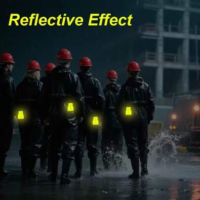 Bộ 1 áo phản quang sáng tạo + móc khóa mũ bảo hiểm, thích hợp để trang trí ba lô & hành lý, lý tưởng cho nam giới đi làm hàng ngày và ngày Quốc tế động.