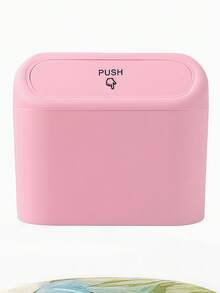 Car Trash Can With Lid, Universal Mini Leak-Proof Garbage Can, Suitable For Car Doors, Front And Rear Seats, Waterproof Tabletop, Applicable To Car, Office, Bedroom, Home, Unisex, Car Interior Storage And Organization, Essential Car Accessory. - Multicolor - View 10
