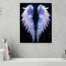 5D Diamond Painting Kit - Full Round Diamond, Wing Pattern, Acrylic Craft Set For Home Decor, Frameless Diamond Painting Gift Set - round diamond - View 6