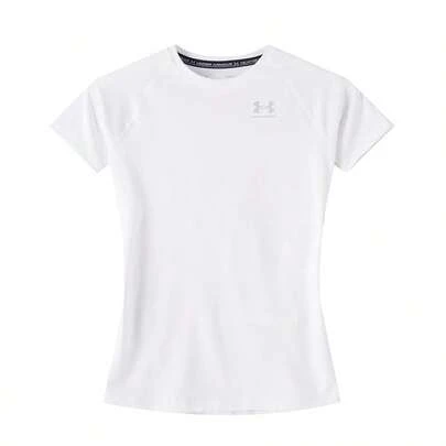 Under Armour Áo nén thể thao nữ UA HG Authentics Comp SS, thiết kế tối giản thoải mái cho các hoạt động ngoài trời và mặc hàng ngày, 1365460-101