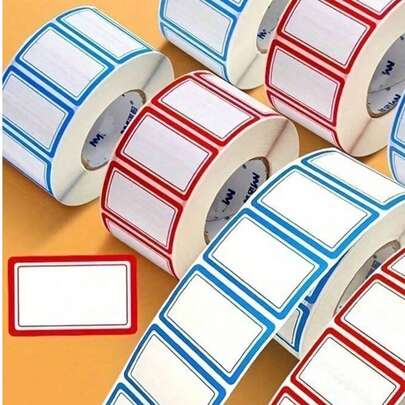 1000pcs Waterproof, Oil-Proof Labels - Suitable For Refrigerator, Freezer, Food Storage Room And Kitchen Organization - Ideal For Food Containers, Jars, Lunch Boxes Labels (1000pcs), Food Storage Labels, Minimalist Design, Oil-Resistant Material, Suitable For Busy Households, Thank You Stickers, Birthday Stickers, Gift Labels, Label Stickers