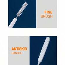 10pcs/Set White Multi-Functional Shower Head Cleaning Brush, Bathroom Accessories - A - View 6