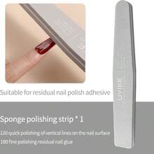 Double-Sided Reusable Nail File Sanding Stick, Nail Shaping Tool For Home Manicure - Multicolor - View 18