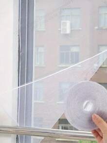 OBOVAY 1pc Self-Adhesive Anti-Mosquito Window Screen, Easy To Install, DIY Anti-Mosquito Net Curtain With Hook And Loop, Durable Mesh, Suitable For Home Insect Protection - Multiple Styles - View 1