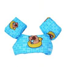 Giubbotto di salvataggio con stampa a cartoni animati e galleggianti integrati per braccia, fibbia regolabile, asciugatura rapida, galleggiabilità, bracciali da nuoto leggeri anti-ribaltamento per piscina e sport acquatici, galleggiante estivo da spiaggia per allenamento al nuoto, regalo per adolescenti e donne adulte - Multicolore - Visualizzare 12