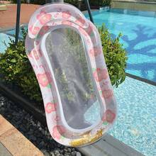 1件亮片花朵充气躺椅，水上充气漂浮垫，成人漂浮床，泳池漂浮垫，水上躺椅，泳池派对，沙滩娱乐 - A - 查看 7