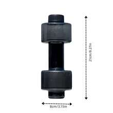 2个可调节注水哑铃套装（8.27英寸 x 3.15英寸），每个重3.31磅 - 适合居家锻炼、旅行和公寓生活的快速负重解决方案 | 适合举重、拳击和所有性别的锻炼 - 黑色 - 查看 7