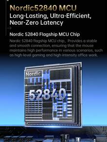 V5 无线鼠标，轻巧型 PAW3950 游戏三模式 8K DPI 鼠标 - 查看 9