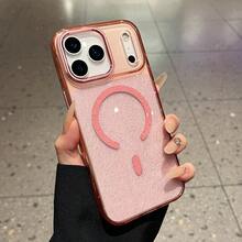 1个优雅半透明闪光手机壳，适用于 12/13/14/15/16/17 Pro/Pro Max/17 Air - 無色 - 查看 3