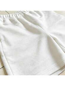 Hombre conjunto estampado cómodo cuello redondo cintura elástica estilo urbano casual uso diario ropa - Blanco 1 - Ver 6