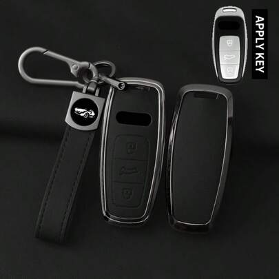Zinc Alloy Audi Key Fob Case, Suitable For Audi A3/A6/A7/A8/E-Tron/S3/S6/RS6/S7/RS7/Q7/SQ7/Q8/SQ8 Models, Durable Automotive Smart Key Accessory