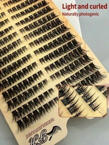 224pcs 8-16mm False Eyelashes Individual Manga Lashes Natural Look False Eyelash Cluster Segmented Anime Lashes D Curl Thick Mink Lashes Extension Mix Length Lash Clusters,Eye Lash Clusters,Individual Eyelashes,Lashes,Fake Lashes - D - View 5