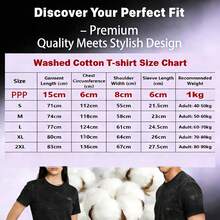 Vintage Washed Cotton Loose-Fit T-Shirt, Cute  Face And Heart Print, Women's Casual Street Style Short-Sleeve Top, Wrinkle-Resistant Washed Cotton T-Shirt - 棕色 - 查看 2