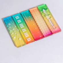 5pcs Mini Colorful Ruler, Straight Ruler For Students, Pocket-Sized Wavy Ruler - Set - View 6