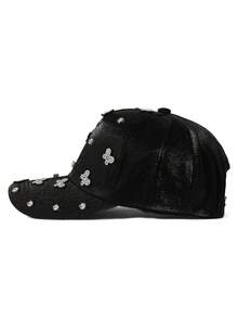 1pc Women's Adjustable Rhinestone Butterfly Baseball Cap, Fashionable Versatile Hat Suitable For Couples - Baseball Cap - View 11