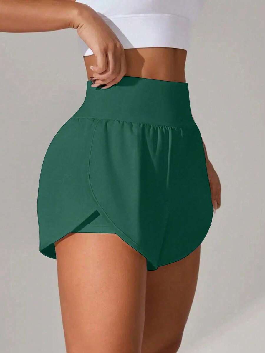 Women's Summer Moisture-Wicking Breathable Sports Shorts - Green - View 1