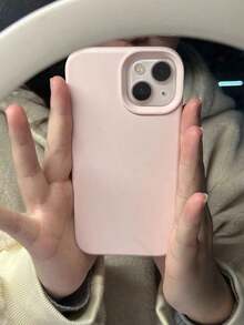 Minimalist Pink Solid Color Fashion Phone Case Compatible With IPhone 17 Pro Max/17 Pro/17 Air/17/16 Pro Max/16 Pro/16/16 Plus/15/15 Pro Max/15 Pro/15 Plus/11/12/13/14 Pro Max/12 Pro/12 Pro Max/13 Pro/13 Pro Max/7 Plus/14 Pro/14 Pro Max/14 Plus, Soft Shell, Creative Design For Men And Women Spring Gift Birthday Party - style1 - 查看 7