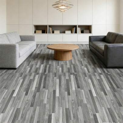 1 Cuộn Giấy Dán Tường/Sàn Giả Vân Gỗ Tự Dính, Dày, Chống Nước, Chịu Nhiệt, Bền, Dễ Thi Công, Giấy Dán Vân Gỗ Thích Hợp Cho Phòng Ngủ, Phòng Khách, Trang Trí Nhà Cửa, Tường và Sàn Nhà