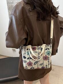Minimalist Lightweight Nylon Down Jacket, Versatile Small Handbag & Shoulder Bag - Multicolor - View 5