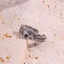 1pc Retro Half Face Sculpture Fashion Ring, Suitable As A Commemorative Gift Or Holiday Gift For Friends - Portrait Ring - View 2