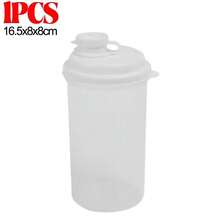 1/3 chai nhựa có nắp đậy kín 450ml kèm vạch chia, cốc đong chất tẩy rửa trong suốt. - Màu trong suốt - Xem 10