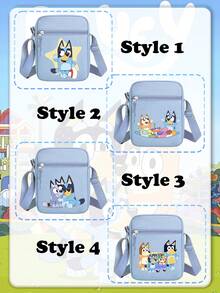 Bluey A Small Square Handbag, Suitable For Casual And Fashionable Shoulder Carrying. It Is Suitable For Use In University, Travel, School Backpacks, Vacations, Trips, Study Supplies. It Features A Fashionable Campus Design, Is Ultra-Light And Has A Large Capacity. It Is Very Suitable To Be Given As A Small Gift To Friends And Relatives At Parties And Gatherings. - Multicolor - View 9