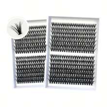 280簇自然假睫毛套装，D卷度设计，9-15毫米混合长度，3D蓬松眼型修饰工具 - 查看 8