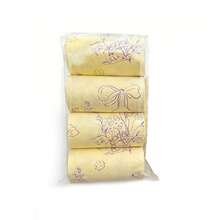 4/8卷加厚宠物粪便袋，英国梨和紫罗兰香味，耐用防漏，可爱设计，方便清理宠物粪便，适用于所有宠物，必备宠物清洁用品 - 黃色 - 查看 12