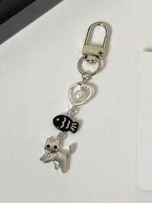 1个“黑猫不吃鱼”可爱吊坠，简约个性化手机挂绳，CCD相机挂绳 - 彩色 - 查看 2