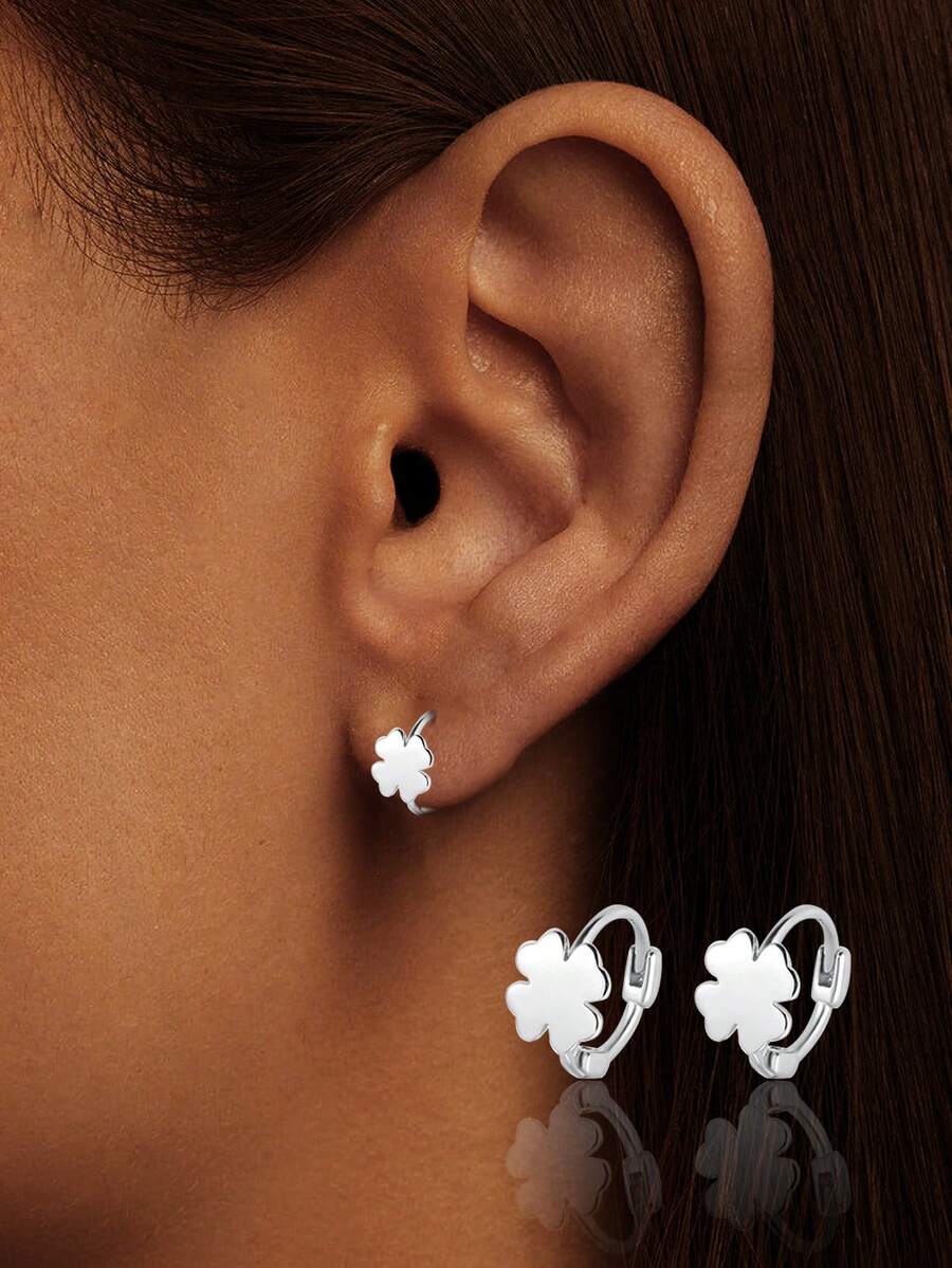 1 pieza Pendientes de plata de ley 925 con lazo y borla, elemento de caramelo, adecuados para uso diario de mujeres, regalo perfecto para novia, madre y hermana - soltero - Ver 1