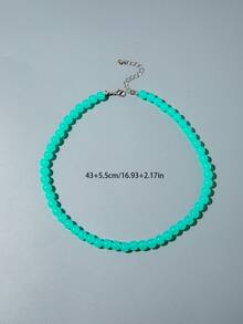 imoli 1 buah Kalung Manik-Manik Akrilik Geometris Modis Warna Permen, Cocok untuk Pemakaian Sehari-hari Wanita, Hadiah Perhiasan untuk Teman - MultiWarna - View 5