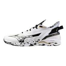 - Zapatos de Balonmano Wave Mirage 5 - Negro/Blanco/Naranja - Ver 1