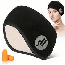 1 Pc All-In-One Sleep Headband - Noise Canceling Ear Muffs With Built-In Blindfold & Earplugs, Black | Contoured Design For Deep Sleep, Travel & Relaxation - Black - 1pc Plus Earmuffs - View 12