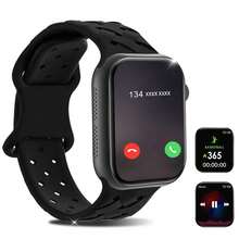 2.01英寸高清触控智能手表 - 无线通话、拍照、音乐控制 | 兼容安卓/iOS系统，男女通用设计，可自定义表盘、闹钟和来电/信息通知 - 彩色 - 查看 11