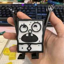 SpongeBob SquarePants 1pc Graffiti Cartoon Pen Holder, Suitable For Pen Storage, Pen Cup, Creative Desktop Organization, Fun Decor, Children's Gift, Holiday Gift, Friend's Gift, Desktop Accessory - Multicolor - View 7