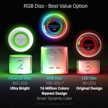 Flying Discs - Red 36 LEDs - View 5