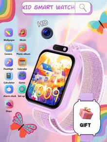 2025款青少年智能手表，300mAh电池，内置18款益智游戏，触摸屏，USB接口，摄像头，计步器，日历和闹钟 - 多色硅胶表带，运动设计，适合6-12岁儿童，万圣节和圣诞节的完美礼物，趣味学习工具，时尚青少年手表，佩戴舒适，互动设备，专为青少年设计 - 彩色 - 查看 19