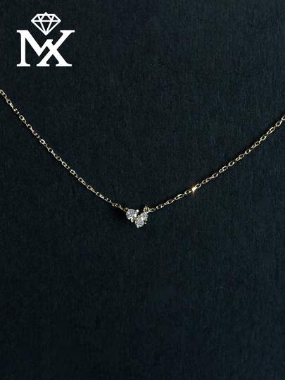SYMFNY Dây chuyền bạc 925 Sterling Silver đính đá Zirconia lấp lánh, mặt dây chuyền bạc 925 Sterling Silver tối giản, thanh lịch.
